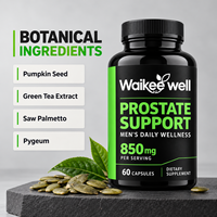 Capsules en gros sous marque privée de Palmier nain, Graines de citrouille et Extrait de Pygeum 850mg pour le soutien de la prostate masculine, la santé urinaire et la vessie