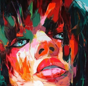 100% peint à la main <span class=keywords><strong>peinture</strong></span> à l'<span class=keywords><strong>huile</strong></span> visage Portrait abstrait toile <span class=keywords><strong>peinture</strong></span> à l'<span class=keywords><strong>huile</strong></span> Art photos - Product Image 5