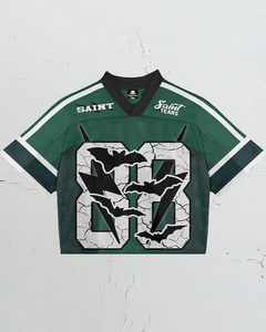 Maillot de football personnalisé pour homme Tontons, taille plus, respirant, imprimé par transfert thermique, tissu brillant, coupe ajustée, tendance, court - Product Image 2