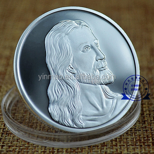 Moneta <span class=keywords><strong>Da</strong></span> Vinci Jesus Last Supper, moneta Art sfida placcata argento gesù - Product Image 2