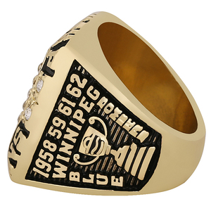 CFL 1962 위니펙 블루 봄버스 그레이컵 챔피언십 링 친환경 합금 남성 반지 - Product Image 3