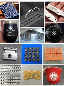 Yhs mới xách tay nhỏ Máy khắc laser 20 Wát Máy tính để bàn sợi Laser đánh dấu máy cho kim loại vòng Pin Logo - Product Image 5