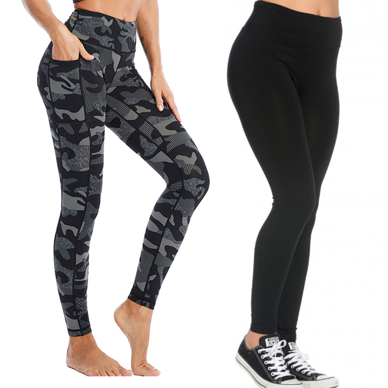 Нестандартная конструкция одноцветным леггинсам 92% полиэстер 8% спандекс матовый 220GSM 230GSM цифровые печатные женские леггинсы с карманами для девочек