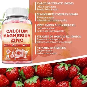 OEM private label calcio magnesio zinco integratori di gummie con vitamina D3 K2 & B complesso vegano - Product Image 2