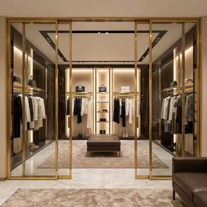 <span class=keywords><strong>Puertas</strong></span> Corredizas de Vidrio Tipo Acordeón Smartart 2022 con Diseño Chino y Acabado de Superficie - Product Image 1