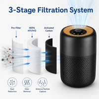 Purificador de Aire para Oficina y Hogar, Elimina Humo, Polvo y Polen, Ideal para Espacios Pequeños, con Etiqueta Privada, Envío Rápido, Certificaciones CE y FCC