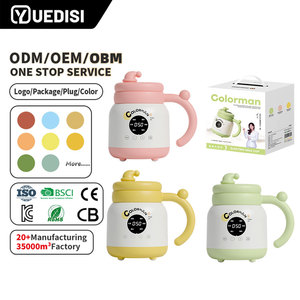 Yuedisi Double Wall Electric Water <strong>Cup</strong> 400ML Stainless Steel Electric Portable <strong>Hot</strong> Water <strong>Cup</strong> Travel Car Portable Electric <strong>Kettle</strong> - Product Image 1