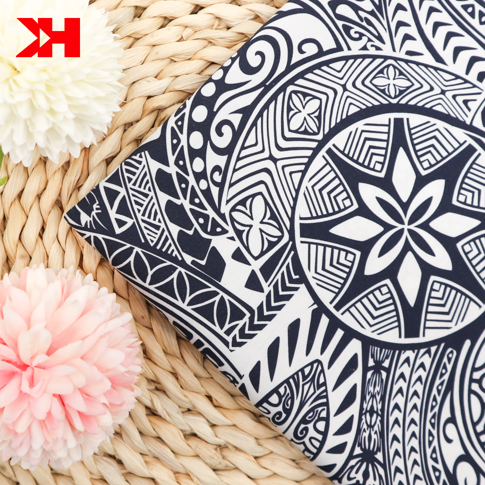 Ткань Kahn, высококачественная ткань из чистого 100% хлопка, ткань с принтом листьев на заказ, ткань из хлопка, гавайский дизайн