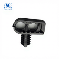Nouveaux clips de fixation automobiles en plastique PA6 personnalisés OEM, attaches de rechange pour véhicules, marque DE RONG, garantie 1 an