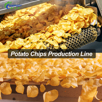 Machine automatique de fabrication de chips de pommes de terre fraîches 100 kg/h 200 kg/h 300 kg/h 500 kg/h 1000 kg/h, ligne de production de frites surgelées