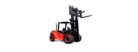 Chariot élévateur diesel Muduo avec quatre grandes roues, longueur de fourche de 1070 mm, capacité de 3 tonnes, vente directe d'usine Jiangsu