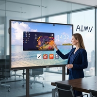 AIMV Vente en gros OEM Écran interactif Android 4K OPS 65 pouces Tableau blanc interactif Moniteur tactile 75 pouces