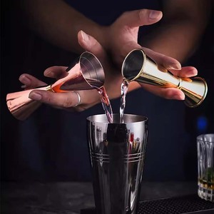 Custom Logo High Quality <strong>Alcohol</strong> <strong>Measuring</strong> <strong>Cup</strong> Stainless Steel Double Cocktail Jigger <strong>Cup</strong> for Bar Drink Party Bartender Tools - Product Image 3