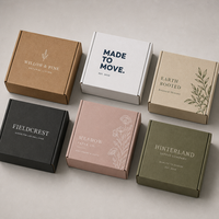 Boîtes d'emballage en carton ondulé kraft brun personnalisées avec logo imprimé pour l'expédition de vêtements