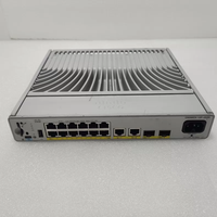 Commutateur compact sans ventilateur C9200CX-12P-2X2G-E 12 ports Gigabit PoE Plus avec 2 ports SFP+ 10G et 2 ports cuivre 1G pour les essentiels réseau de couche 3
