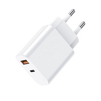 Chargeur rapide PD 30W, chargeur mural USB C double port, adaptateur d'alimentation à charge rapide pour smartphones, tablettes, écouteurs