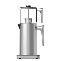 Hotsy appareils ménagers intelligents 1.7L + 1.2L Samovar théière bouilloire électrique Double couche Cool Touch bouilloire électrique
