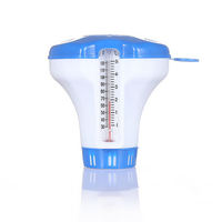 Chemikaliendosierer für Schwimmbäder Kunststoff-Schwimmbad-Chemikaliendosierer mit Thermometer