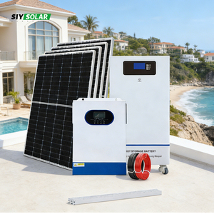 Sistema Solar Fuera de la Red de 10KW con Paneles de 3.5KW, 5.5KW y 11KW, Batería de Litio de 220V, Tipo SIY5.5KW-OFF-06q, Silicio Monocristalino - Product Image 1