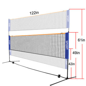 Filet de badminton et de pickleballs portable à hauteur réglable Filet de compétition multi-sport intérieur/extérieur - Product Image 2