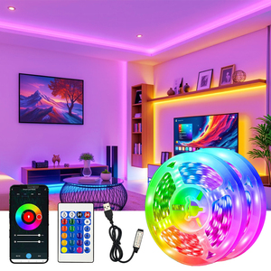 <span class=keywords><strong>กล่อง</strong></span>ควบคุม<span class=keywords><strong>ไฟ</strong></span>ตกแต่งทีวี Tcwin DC12V Dream Color TV Backlight SMD5050 Smart Ambient Sync พร้อมระบบควบคุม TUYA WIFI <span class=keywords><strong>ไฟ</strong></span> LED แบบยืดหยุ่น 60 <span class=keywords><strong>ด</strong></span>วง - Product Image 1