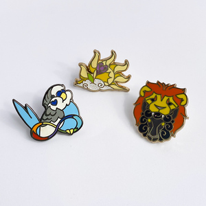 Épingles à revers en métal émaillé personnalisées en forme d'étoile, mini, petites, promotionnelles, épingles moulées sur mesure comme cadeau promotionnel - Product Image 2