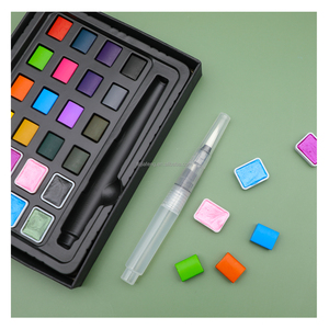 Artecho - Juego de Pinturas de Acuarela Sólidas Ecológicas de 88 Colores, Lavables y Portátiles, para Papel, Lienzo, Vidrio y Bellas Artes - Product Image 3