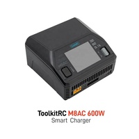 Chargeur de batterie intelligent ToolkitRC M8AC 200W AC/600W DC avec fonction audio pour accessoires de drone