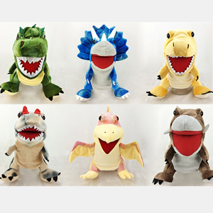 Dinosaure marionnette à main <span class=keywords><strong>jouet</strong></span> bouche mobile Triceratops Animal poupée cadeau pour enfants tyrannosaure <span class=keywords><strong>Rex</strong></span> Super doux PP coton peluche <span class=keywords><strong>jouet</strong></span> - Product Image 3