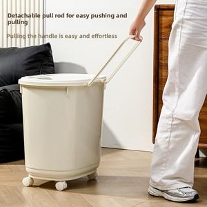 Large Capacity 4kg~21kg Sealed Insect-proof Moisture-proof PP Cat &amp; <strong>Dog</strong> <strong>Food</strong> Storage Bucket for Chickens &amp; Fish - Product Image 3
