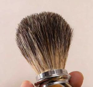 Ensemble de brosses à barbe pour homme, rasoir manuel, brosse à barbe en poils de blaireau, bol à mousse en acier inoxydable, support pour brosse à barbe, savon à raser - Product Image 5
