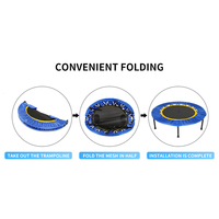 Petit lit rebond 32/36/38/40 pouces rond intérieur extérieur Gym exercice Mini Jumper Mini Trampoline Rebounder Trampoline Fitness