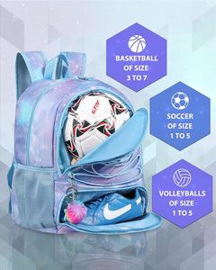 Free sample Men's <b>Folding</b> Waterproof Soccer Bag with a Shoe Compartment and a Large Capacity for Casual Sports Backpacks - Product Image 5