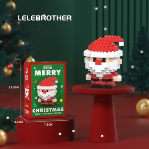 Bloques de Construcción de Figuras de Anime, Ladrillos de Plástico Duradero, Juguetes Educativos, Regalos Navideños de Santa Claus, Rompecabezas de Ensamblaje - Product Image 3
