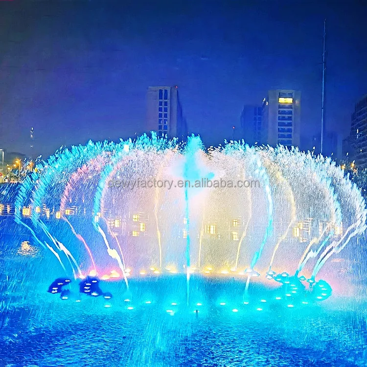 La fontaine de musique de mur d'eau et d'art de jardin extérieur de nouveau design montre pour le lac de piscine