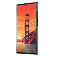 Étui de téléphone étanche et antichoc en cuir PU pour S10 Plus avec longue sangle et porte-cartes