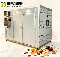 Industriële fruit warmtepomp droogmachine van de beste prijs voor bananenchips, noten, druiven, sinaasappels, aardbeien en mango's.