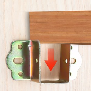 Steel Furniture Frame <b>Bracket</b> With <b>Hinges</b> For Bed Support Reinforced Hardware Accessory Modern Design Durable - Product Image 1