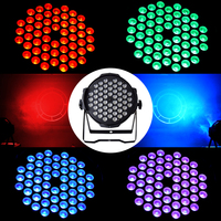Projecteur LED Par Slim Professionnel 54x3W RGBW, Contrôle DMX512 7 Canaux, IP20, Angles de Lentille 15-35°, Boîtier en Alliage d'Aluminium, pour Église, Scène, Bar