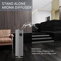 Diffuseur d'arômes de luxe de grande capacité 1500 ml, diffuseur d'huiles essentielles intelligent en aluminium, autoportant, avec commande par application WiFi