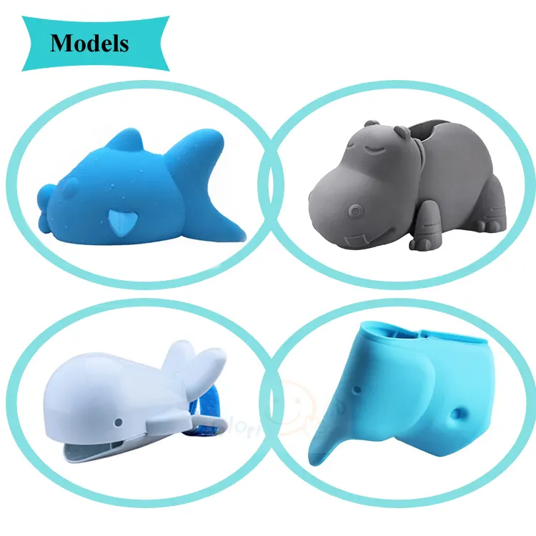 Fish, Elephant, Whale, Hippo Shape Safety Guard Faucet Bath Spout Cover