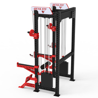 Equipo de Gimnasio Multifuncional Unisex Todo en Uno: Máquina de Poleas, Máquina Smith, Rack de Sentadillas y Ejercicios de Espalda