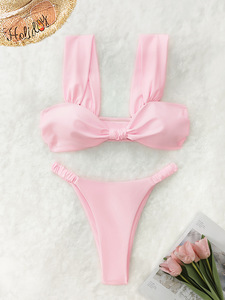 2026 Hot Fashion and Sexy Breathable Quick Dry <strong>Plus</strong> Two-piece Vacation Women's Printed <strong>Bikini</strong> <strong>Set</strong> - Product Image 4