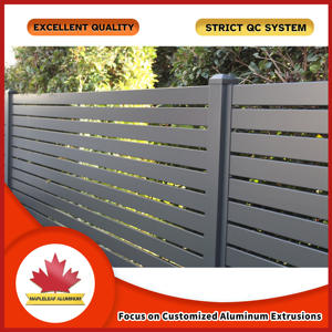 Panneaux de clôture d'extérieur <span class=keywords><strong>en</strong></span> aluminium Sécurité de la maison Clôture de <span class=keywords><strong>jardin</strong></span> à lattes horizontales <span class=keywords><strong>en</strong></span> aluminium - Product Image 5