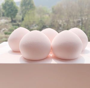 Moda nueva llegada cosméticos licuadora Puff pan maquillaje esponjas PU convertirse en más grande húmedo seco uso lavable maquillaje esponjas - Product Image 1