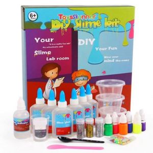 2021 New Arrival DIY Glitter Non Borax Glue <b>Slime</b> Kit with Clay Plastic Foam Balls Fishbowl Beads Anti-Stress Toy for Ages 5+ - Product Image 1
