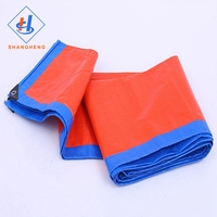 Bâche PE Bâche Orange Pe Bâche prête à l'emploi Bâche Linyi Pe