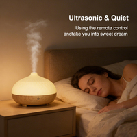 Humidificateur d'air ultrasonique intelligent à arrêt automatique, contrôle par application, diffuseur d'huiles essentielles avec lumière RVB