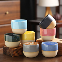 Tasse à café expresso en céramique arabe de 150 ml, meilleure vente, tasse à latte en argile