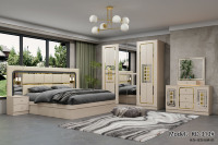 Ensembles de Meubles de Chambre à Coucher de Luxe : Lit King Size en Bois, Lits Queen Size, Armoire, Commode